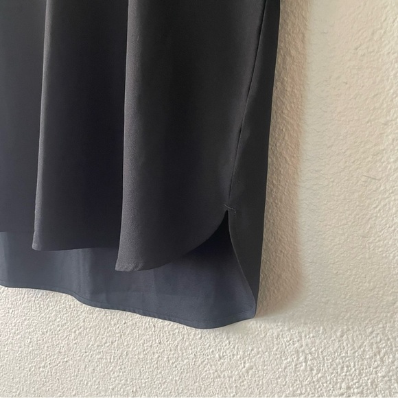 Mercer+Mettle Stretch Crepe Blouse Tunic Shirt Women’s XL Deep Black Lightweight - Picture 6 of 12